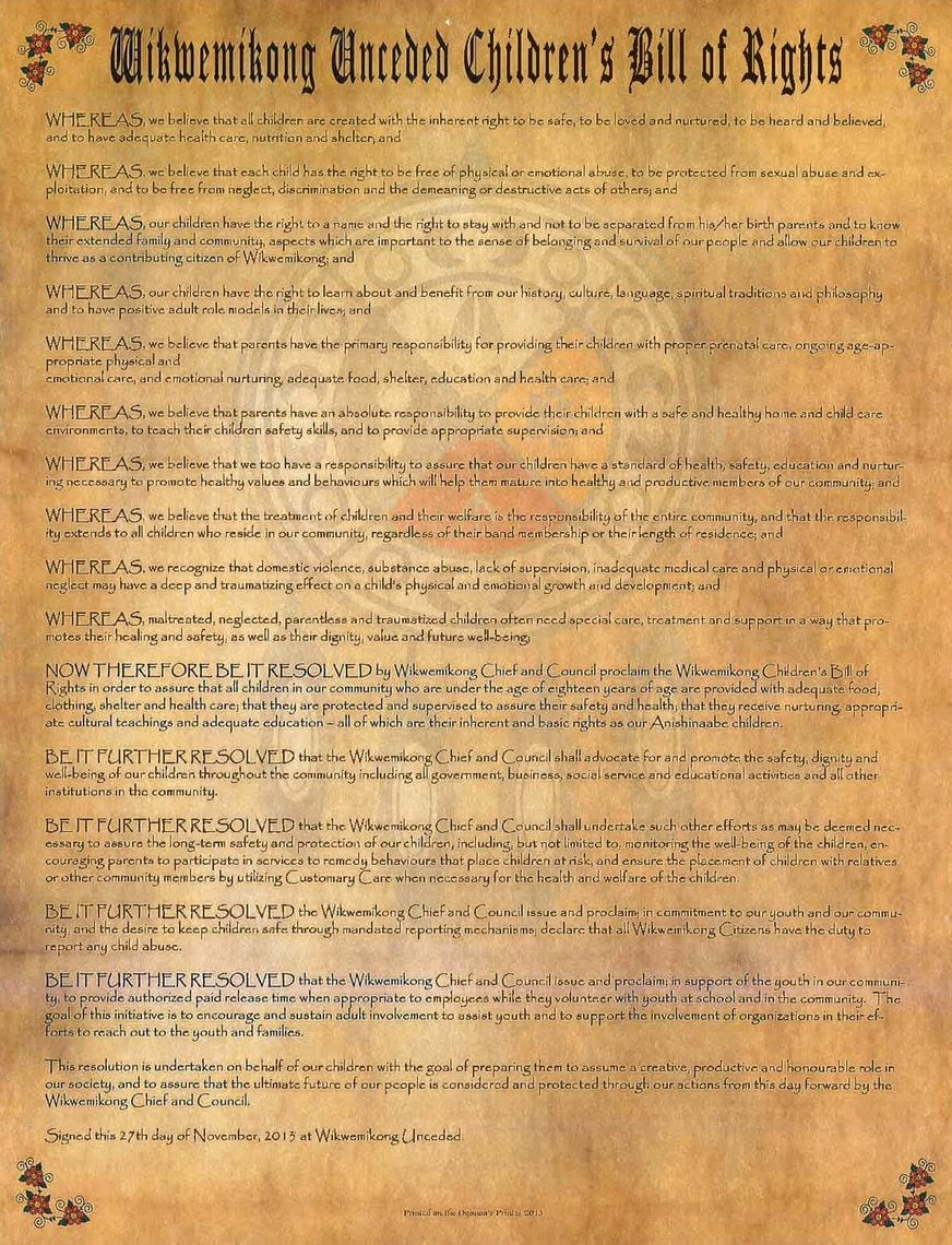 Children's Bill of Rights